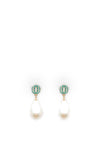 Nour London Pearl Earrings, Gold Multi