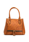 Zen Collection Quilted Shopper Bag, Brown