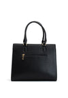Zen Collection Dual Zip Detail Shopper Bag, Black