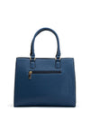 Zen Collection Dual Zip Detail Shopper Bag, Blue