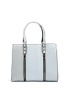Zen Collection Dual Zip Detail Shopper Bag, Grey