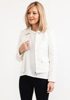 Seventy1 Tweed Look Zip Jacket, White