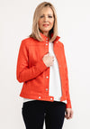 Seventy1 Faux Suede Short Jacket, Burnt Orange