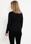 Seventy1 Fine Knit Roll Neck Sweater, Black