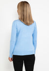 Seventy1 Fine Knit Roll Neck Sweater, Sky Blue