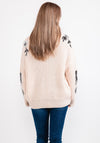 Seventy1 One Size Chunky Knit Sequin Cardigan, Cream
