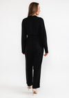 Seventy1 One Size Silk Blend Utility Jumpsuit, Black