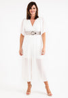Seventy1 One Size Pleated Chiffon Jumpsuit, White