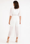 Seventy1 One Size Pleated Chiffon Jumpsuit, White