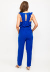 Seventy1 Ruffle Shoulder Sleeveless Jumpsuit, Royal Blue