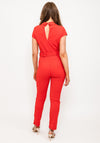 Seventy1 Lapel Collar Jumpsuit, Red