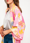 Seventy1 One Size Long Floral Kimono, Pink