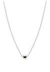 Absolute Single Bead Necklace, Silver