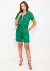 Seventy1 Utility Style Playsuit, Green