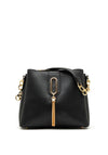 Zen Collection Tassel Hardware Small Crossbody Bag, Black