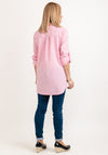 Seventy1 One Size Pinstripe Knotted Shirt, Pink
