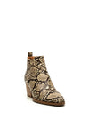 Zen Collection Snake Chelsea Boots, Beige