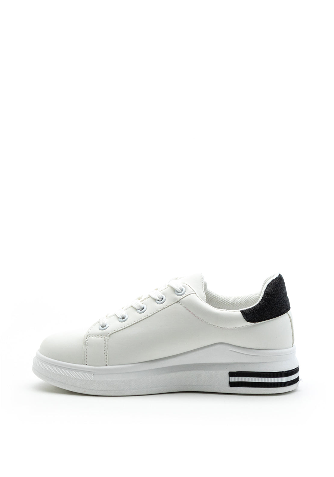 Zen Collection Glitter Detail Trainer, White & Black