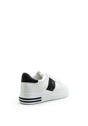 Zen Collection Glitter Detail Trainer, White & Black