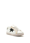 Zen Collection Metallic Star Trainers, Silver