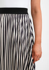 Seventy1 One Size Pleated Midi Skirt, Black Multi