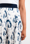 Seventy1 One Size Pleated Midi Skirt, Ivory Multi