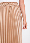 The Serafina Collection One Size Pleat Skirt, Gold