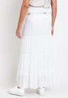 The Serafina Collection One Size Tiered Skirt, White