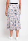 The Serafina Collection One Size Pleated Midi Skirt, Blush