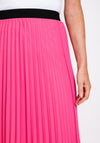 The Serafina Collection One Size Pleated Midi Skirt, Pink