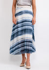 Seventy1 One Size Pleated Maxi Skirt, Blue