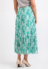 Seventy1 One Size Pleated Maxi Skirt, Green