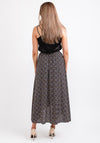Seventy1 Geometric Print Midi Skirt, Black Multi