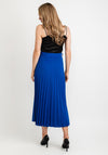 Seventy1 One Size Pleated Maxi Skirt, Royal Blue
