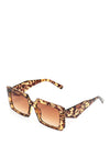The Sofia Collection Rectangular Sunglasses, Tortoise Shell