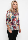 Leon Collection Elasticated Hem Blouse, Multi