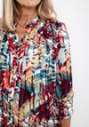 Leon Collection Elasticated Hem Blouse, Multi