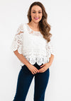 Seventy1 Crochet Pullover, White