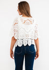 Seventy1 Crochet Pullover, White