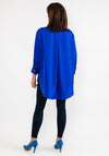Seventy1 Oversize Satin Shirt, Royal Blue