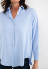 Seventy1 Silk Look Relaxed Shirt, Powder Blue