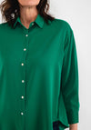 Seventy1 Silk Look Relaxed Shirt, Green