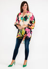 Seventy1 One Size Printed Tunic Top, Black Multi
