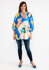 Seventy1 One Size Printed Tunic Top, Blue Multi