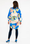 Seventy1 One Size Printed Tunic Top, Blue Multi