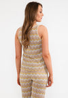 Seventy1 Metallic Shimmer Fine Vest, Beige