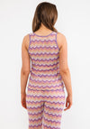 Seventy1 Metallic Shimmer Fine Vest, Lilac