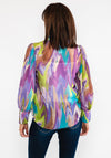 Seventy1 One Size Printed Chiffon Shirt, Lilac Multi