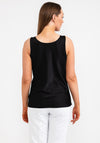 Seventy1 One Size Cowl Neck Satin Top, Black