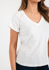 Seventy1 Crochet Back T-Shirt, White